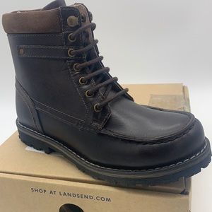 Lands End Brand New Lug Lace Up Boot